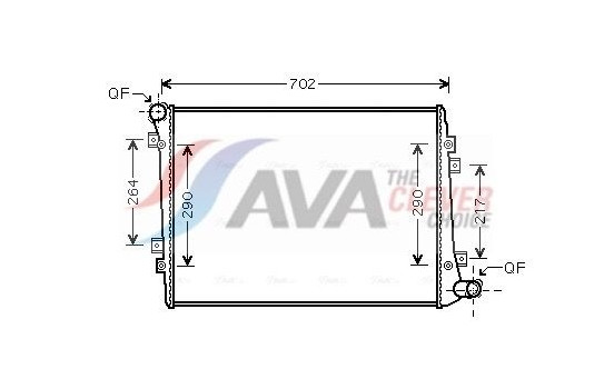 Radiator, engine cooling VN2224 Ava Quality Cooling