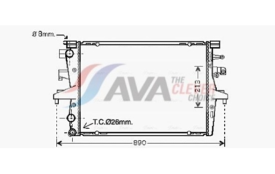 Radiator, engine cooling VN2230 Ava Quality Cooling