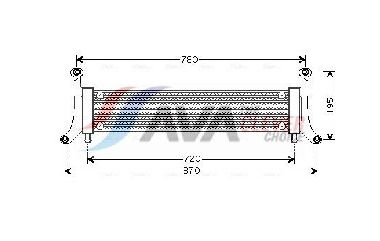Radiator, engine cooling VN2278 Ava Quality Cooling
