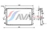 Radiator, engine cooling VN2317 Ava Quality Cooling