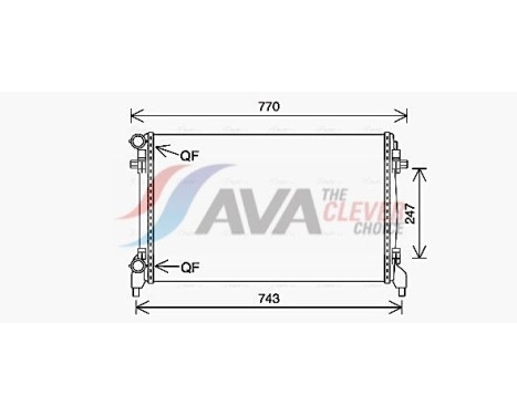 Radiator, engine cooling VN2402 Ava Quality Cooling