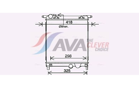 Radiator, engine cooling VN2407 Ava Quality Cooling