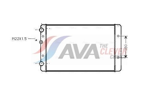 Radiator, engine cooling VNA2027 Ava Quality Cooling