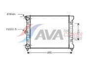 Radiator, engine cooling VNA2039 Ava Quality Cooling