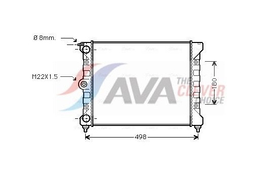 Radiator, engine cooling VNA2039 Ava Quality Cooling