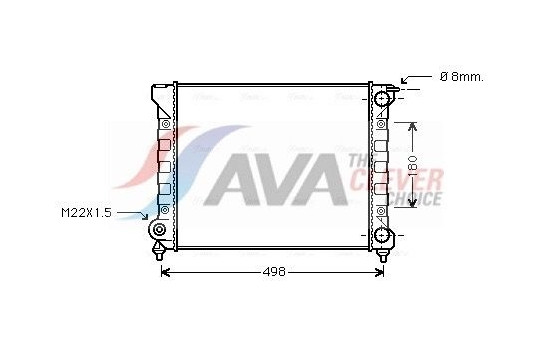 Radiator, engine cooling VNA2040 Ava Quality Cooling