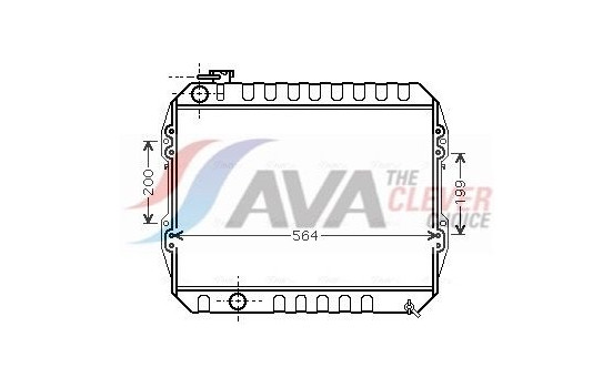 Radiator, engine cooling VNA2088 Ava Quality Cooling