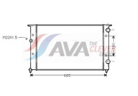 Radiator, engine cooling VNA2102 Ava Quality Cooling