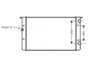 Radiator, engine cooling VNA2104 Ava Quality Cooling