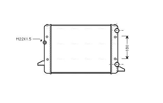 Radiator, engine cooling VNA2120 Ava Quality Cooling