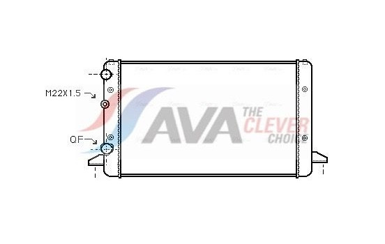 Radiator, engine cooling VNA2121 Ava Quality Cooling