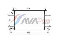 Radiator, engine cooling VNA2133 Ava Quality Cooling