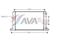 Radiator, engine cooling VNA2160 Ava Quality Cooling