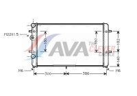 Radiator, engine cooling VNA2179 Ava Quality Cooling