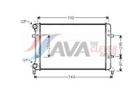 Radiator, engine cooling VNA2205 Ava Quality Cooling