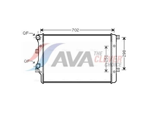 Radiator, engine cooling VNA2206 Ava Quality Cooling