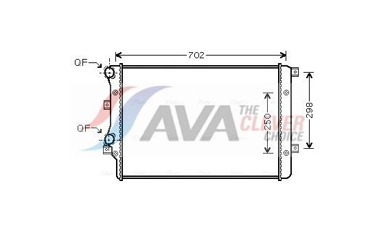 Radiator, engine cooling VNA2206 Ava Quality Cooling
