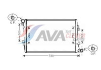 Radiator, engine cooling VNA2255 Ava Quality Cooling