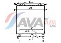 Radiator, engine cooling VNA2325 Ava Quality Cooling