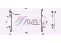 Radiator, engine cooling VNA2336 Ava Quality Cooling