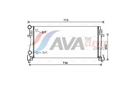Radiator, engine cooling VNA2340 Ava Quality Cooling