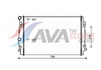 Radiator, engine cooling VNA2344 Ava Quality Cooling