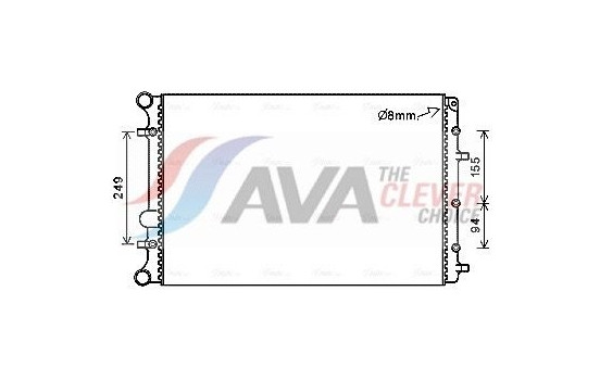 Radiator, engine cooling VNA2347 Ava Quality Cooling