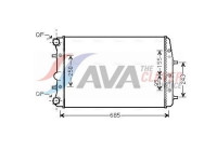 Radiator, engine cooling VNA2374 Ava Quality Cooling