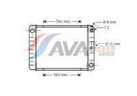 Radiator, engine cooling VO2027 Ava Quality Cooling