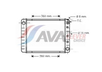 Radiator, engine cooling VO2028 Ava Quality Cooling