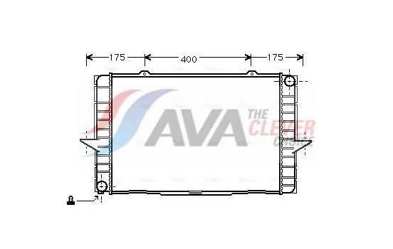 Radiator, engine cooling VO2063 Ava Quality Cooling