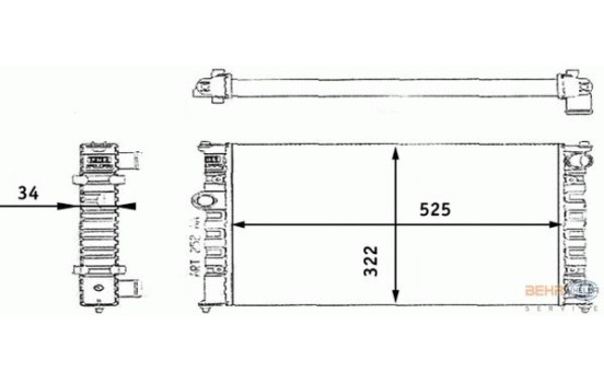 Radiator, engine cooling