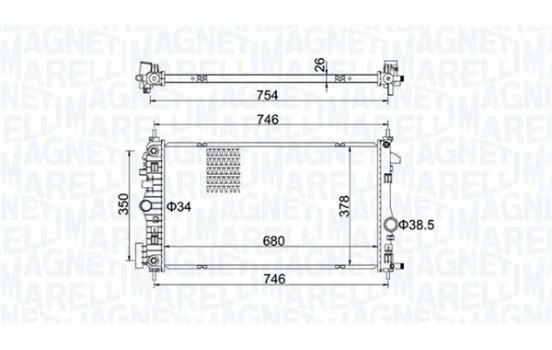 Radiator, engine cooling