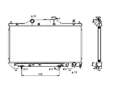 Radiator, engine cooling