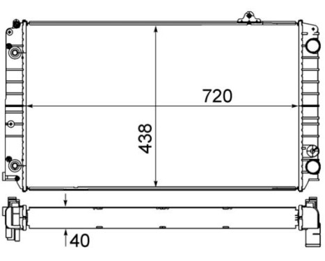 Radiator, engine cooling