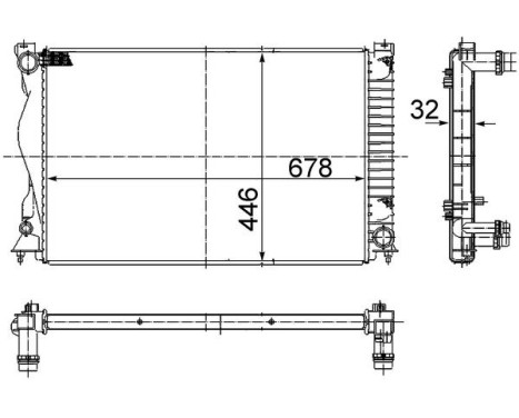 Radiator, engine cooling