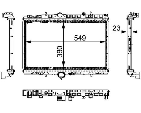 Radiator, engine cooling