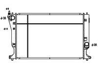 Radiator, engine cooling