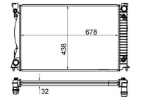 Radiator, engine cooling