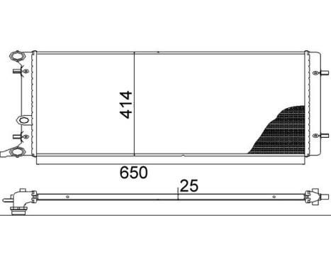 Radiator, engine cooling