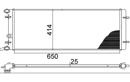 Radiator, engine cooling