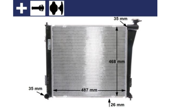 Radiator, engine cooling