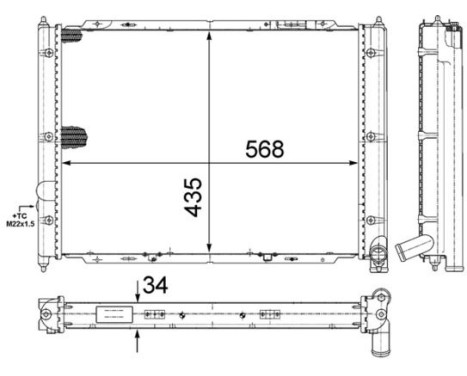 Radiator, engine cooling, Image 2