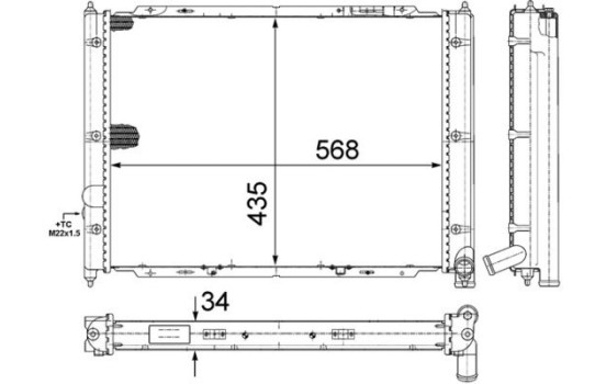 Radiator, engine cooling, Image 2