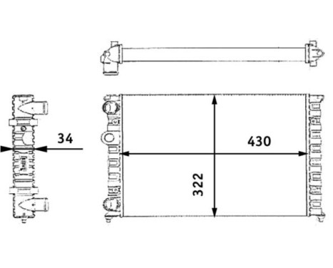 Radiator, engine cooling