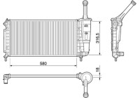Radiator, engine cooling