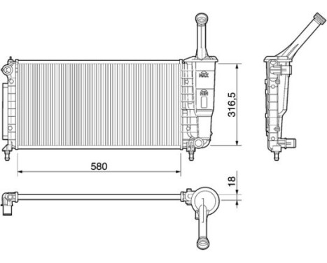 Radiator, engine cooling, Image 2