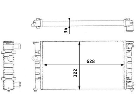 Radiator, engine cooling