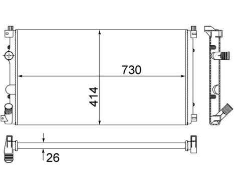 Radiator, engine cooling