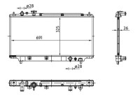 Radiator, engine cooling